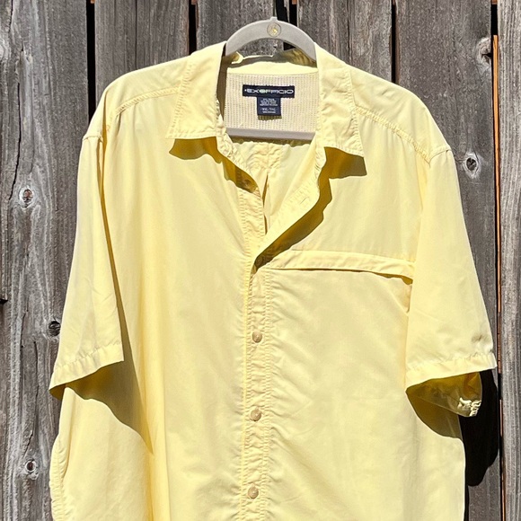 Exofficio yellow button down shirt size XXL - Picture 13 of 13